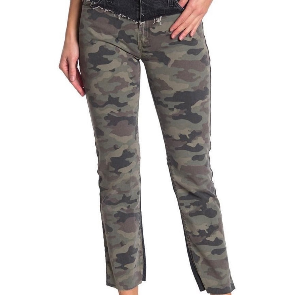 Hudson Jeans Barbara Camo Straight Jean Size 27 NWT $275